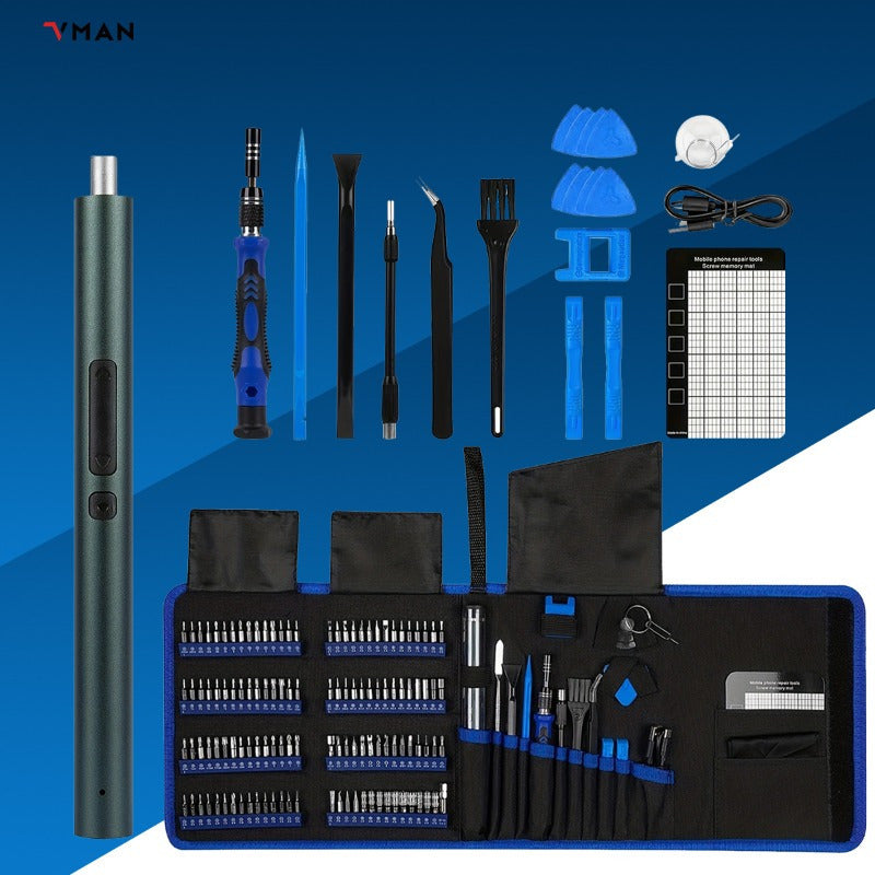 142-in-1 Electric Precision Screwdriver Tool Kit, Rechargeable Cordless Electric Screwdriver with 120 Bits & 22 Repair Tools, for iPhone MacBook PC Tablet PS4 Xbox Nintendo DIY Electronics Repair