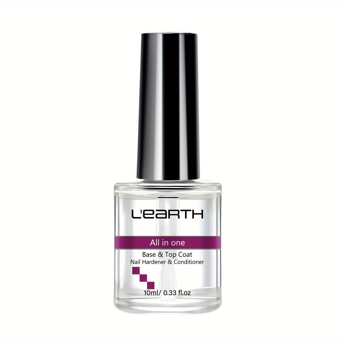 Nail Fortifier & Hardener 10ml Protective Strengthening Agent for Weak Damaged Brittle Nails – Makes Nails Stronger Tougher & Resilient, Clear Nail Repair Treatment Base Coat for Women