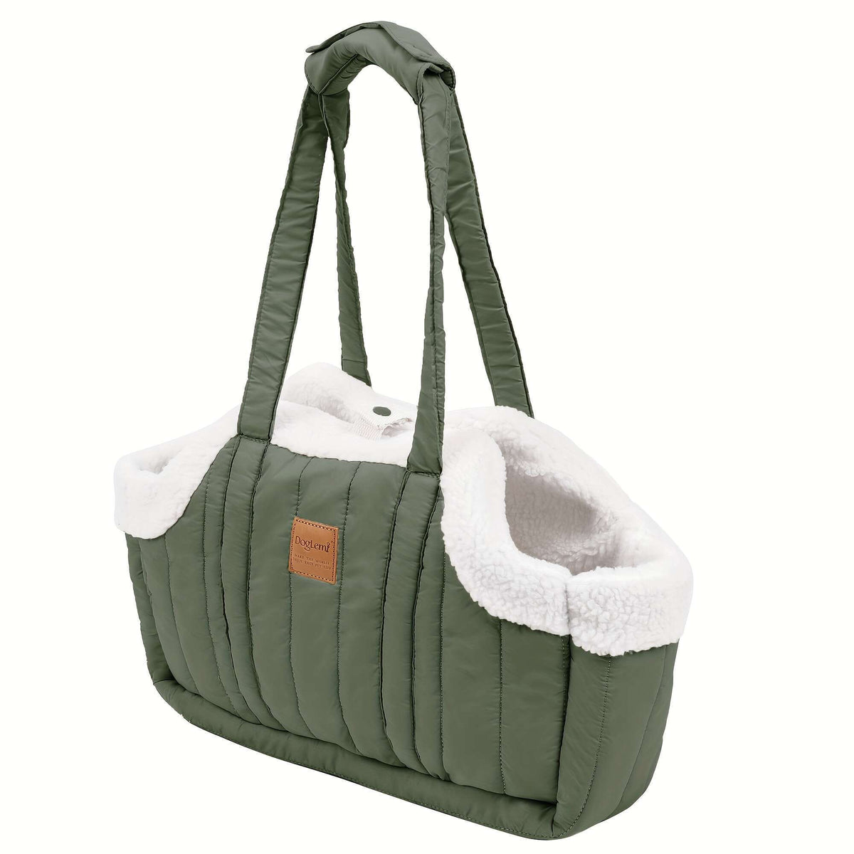 Pet Carrier Handbag Winter Warm Soft-Sided Small Dog Cat Carrier Bag with Snap Closure, Cozy Outdoor Tote Bag for Cold Weather, Portable Pet Purse for Small Pets - Dark Blue Grey Green Beige Black Pink