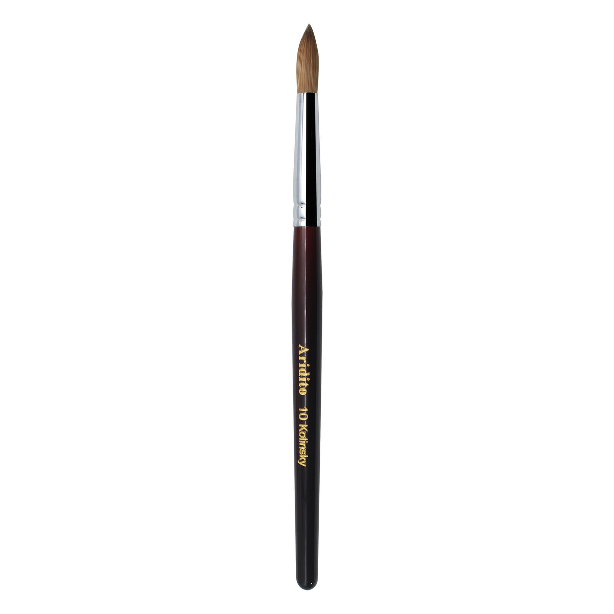 Kolinsky Acrylic Nail Brush Round Head Red Wine Wooden Handle – Professional Brush for Acrylic Extension Nail Art Sculpting & Manicure, Sizes #8 #10 #12 #14 #16 #18, Salon & Home Use