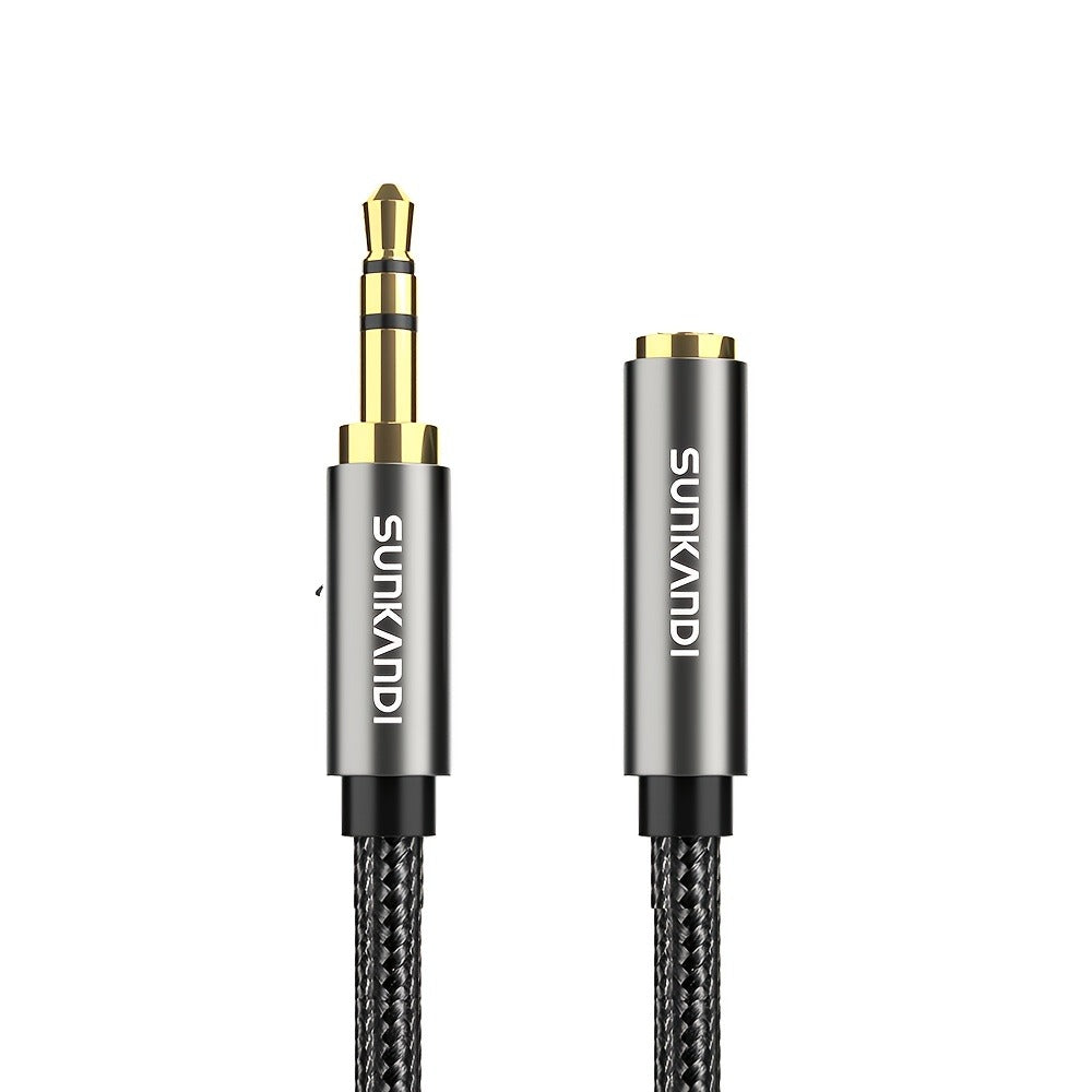 3.5mm TRRS Headphone Extension Cable with Mic Male to Female Stereo Audio Cable for Smartphone PC TV Headphone PS4 Car Audio Speaker Gaming