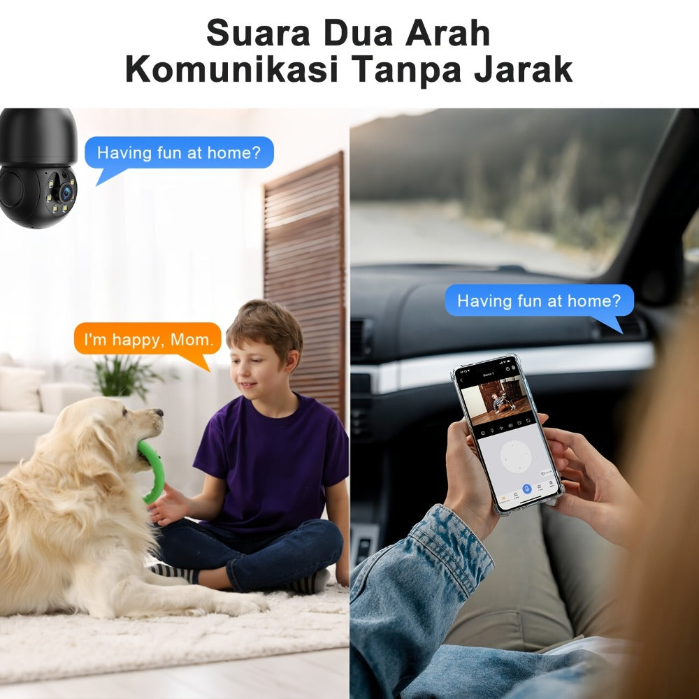 Smart Bulb Security Camera 5MP 360° Panoramic Pan-Tilt with Pet & Cat Dog Monitoring, Color Night Vision, Motion Detection Alarm, Two-Way Audio & Dual-Band WiFi 2.4G & 5G – Wireless Indoor Surveillance