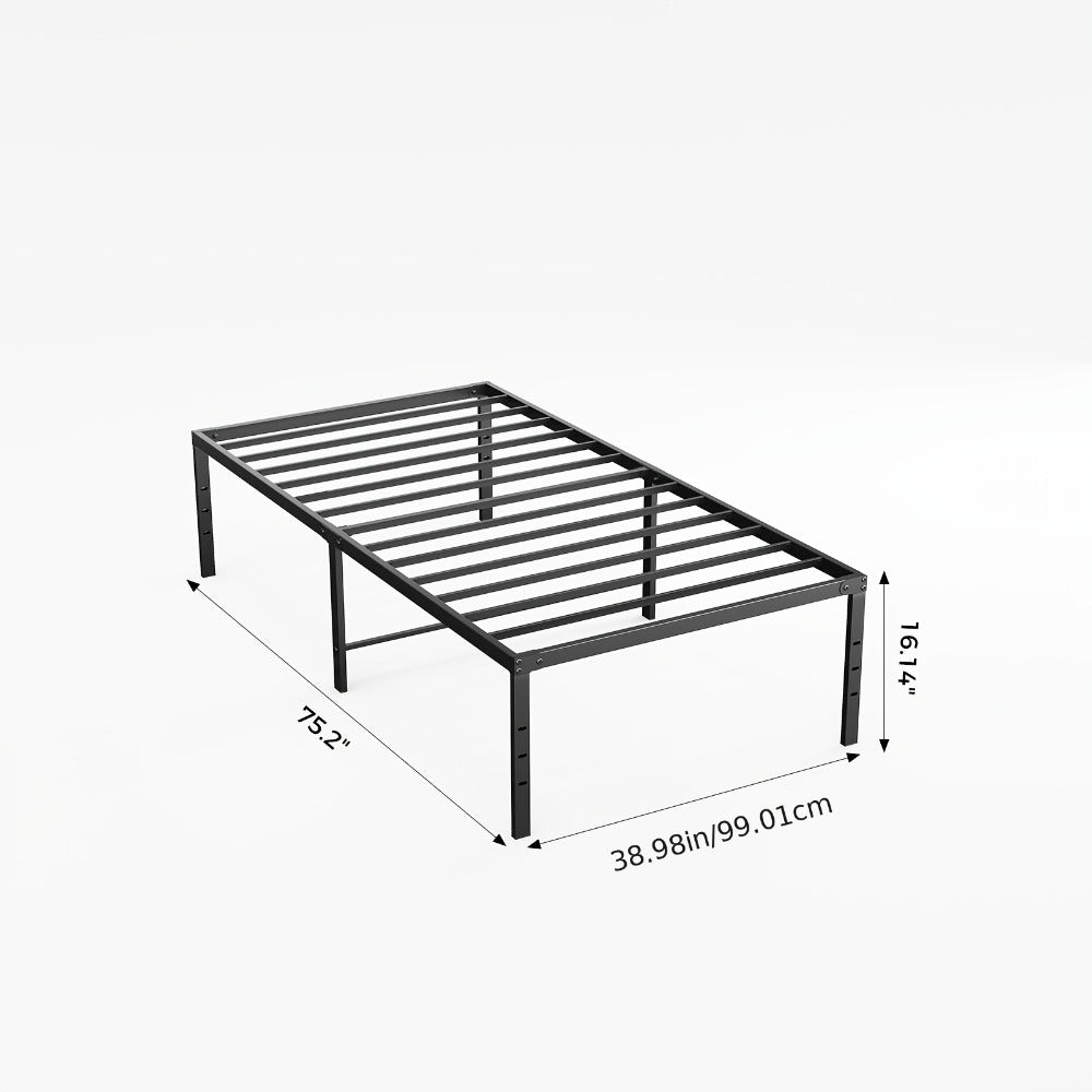 18-Inch Metal Bed Frame with No Box Spring Needed for Bedroom Comfort and Support detail image - detail view 7