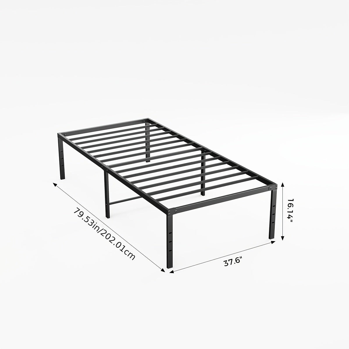 Bed Frame shown in the Twin XL option