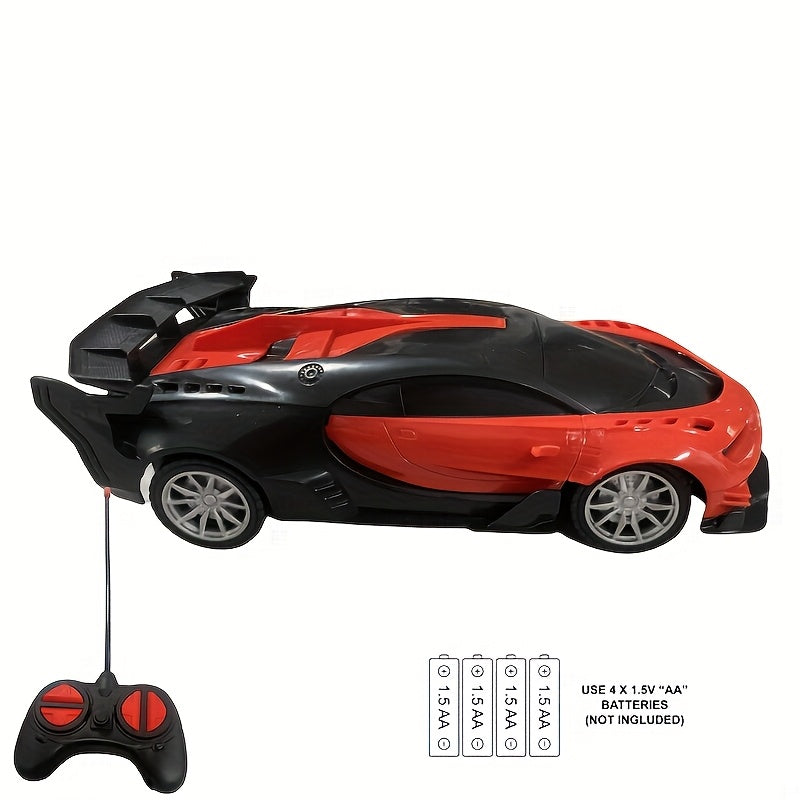 Drift RC Car 1:24 Scale with LED Lights, 4-Channel USB Rechargeable Sports Car Model