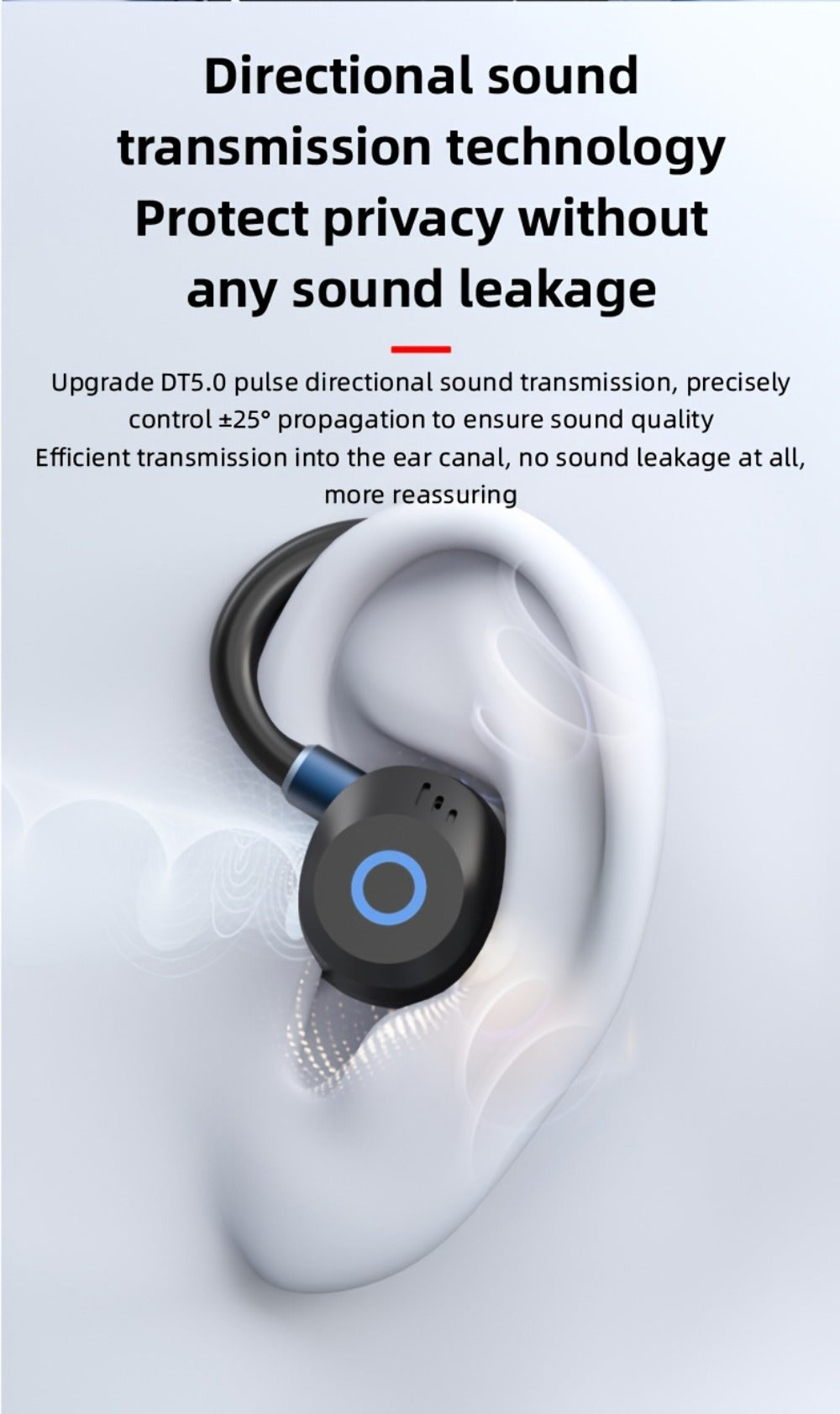 Hi-Fi Stereo Wireless Earbuds LED Digital Display Touch Control Noise Canceling Fast Charging Gaming Sport Headset Lightweight In-Ear Earphones for Commute Gamers iOS Android Black Blue White