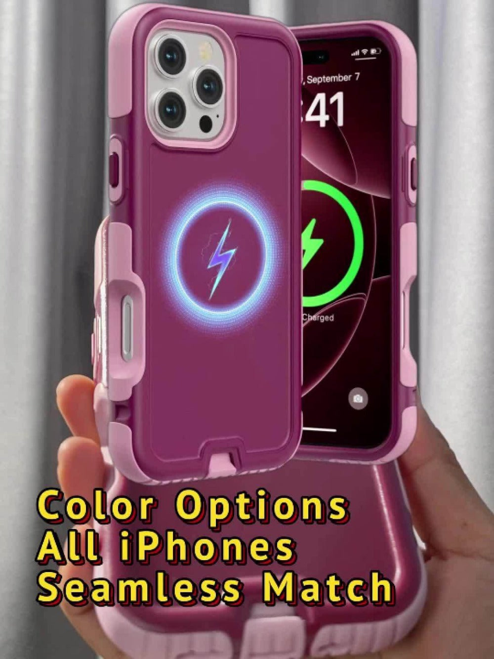 3-Layer Warrior Armor iPhone Case Full Body Shockproof Drop Protection Soft Lining Built-In Dust Plug for iPhone 17 Pro Max 17 Pro 17 Plus 17 16 Pro Max 16 Pro 16 Plus 16 15 Pro Max 15 Pro 15 Plus 15 14 Pro Max 14 Pro 14 Plus 14