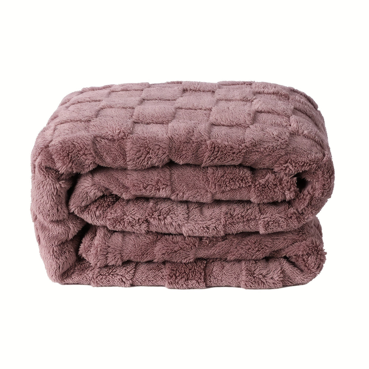 Quilted Flannel Throw Blanket – 180-200gsm Soft Warm All-Season Bed Cover, 17 Patterns, Rhinestone & Checker Designs, 2 Sizes