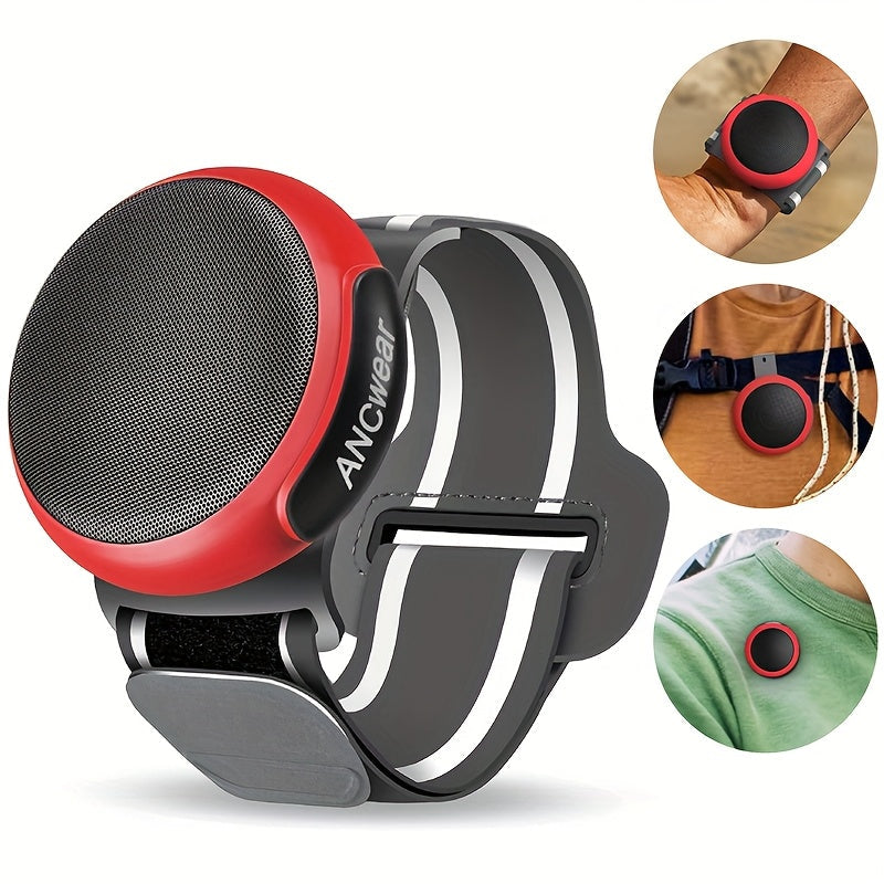 Clip-On Wearable Bluetooth Speaker with TWS Dual Pairing, Ancwear Portable Outdoor Speaker for Cycling Hiking Running Motorcycling, Stereo Surround Sound, Multiple Colors