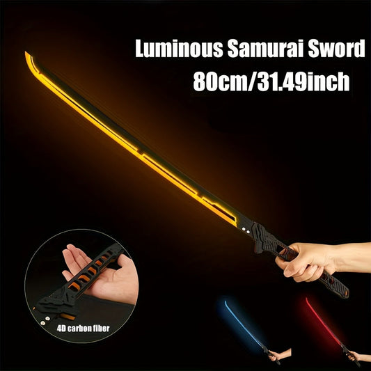 LED Cyberpunk Katana Costume Prop, 80 cm Acrylic Style, Three Colors
