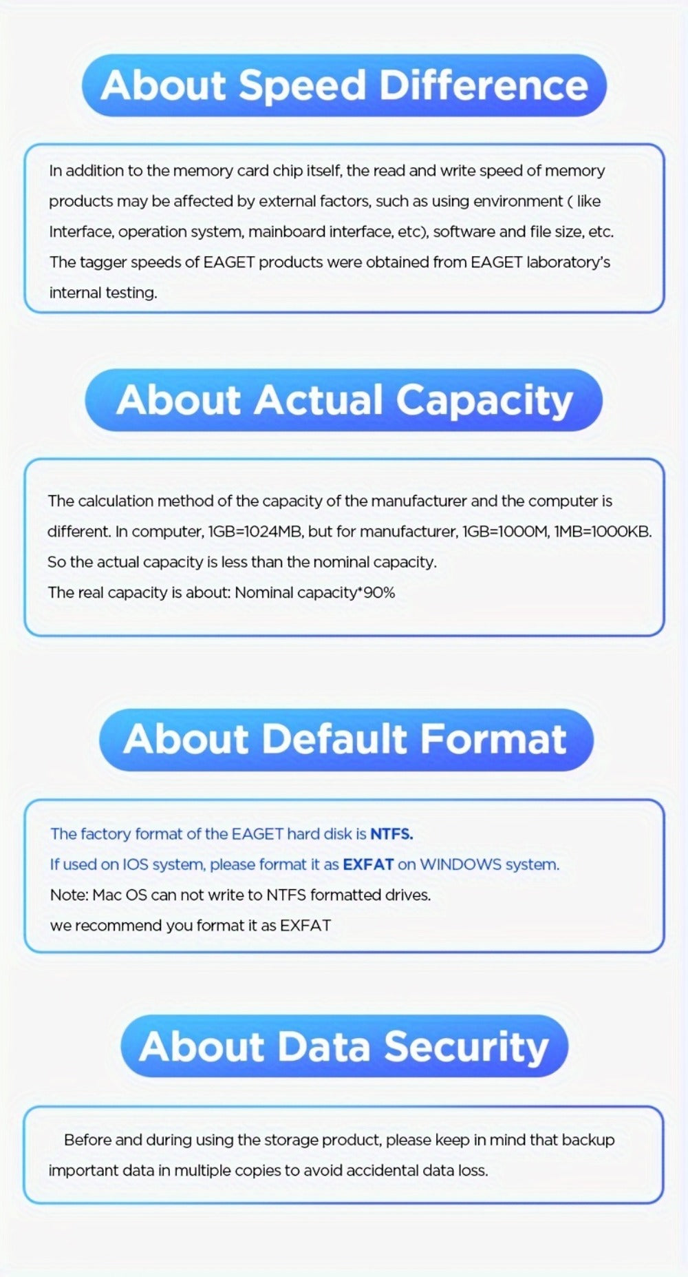 500GB Portable External Hard Drive USB 3.0 Metal Enclosure HDD High-Speed Mobile Backup Storage Plug & Play for PC Mac MacBook PS4 PS5 Xbox Smart TV – EAGET G55 Compact Durable Design