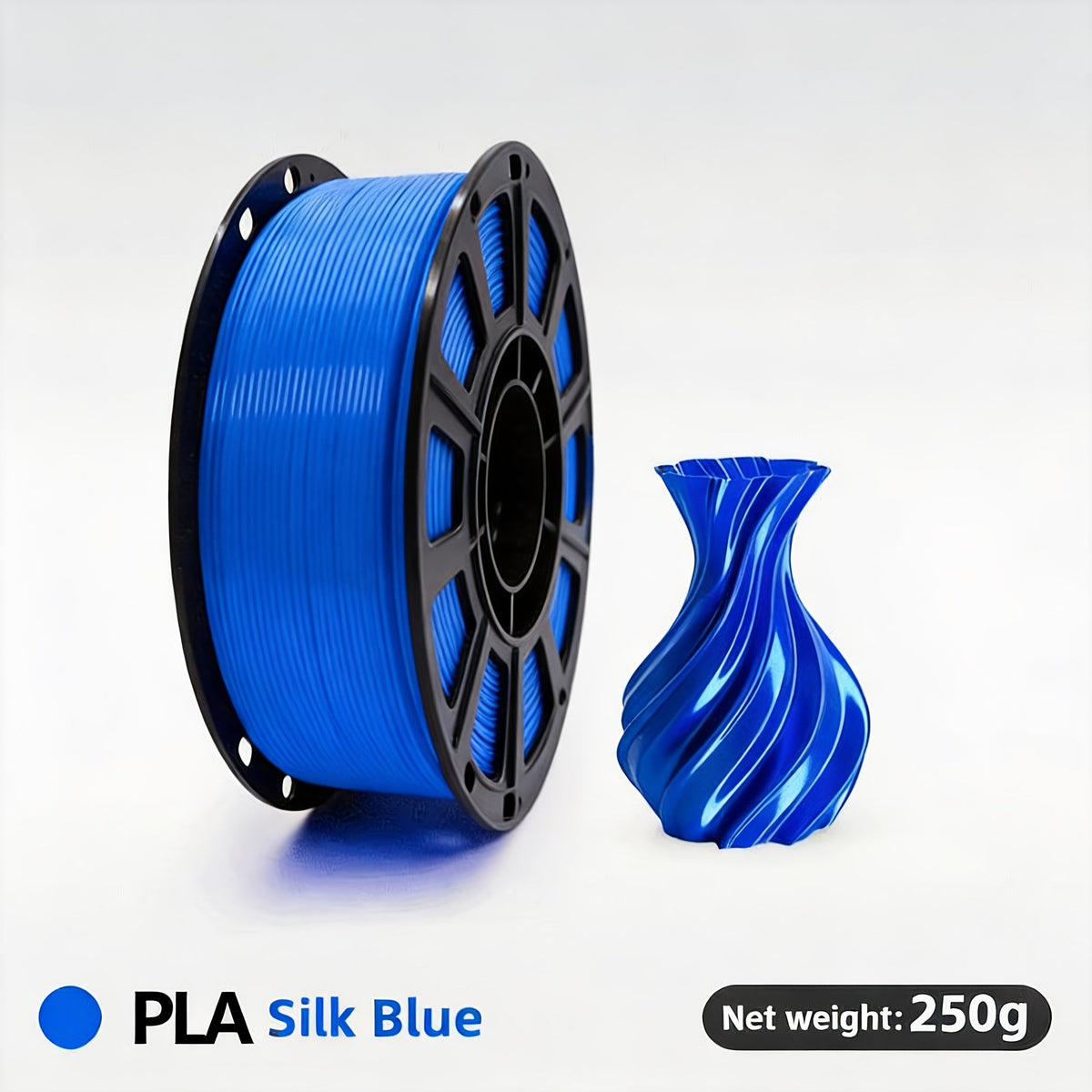 Gradient Rainbow PLA Filament 1.75mm 32 Colors – Shiny Multicolor Fast Color-Changing 250g Spool for FDM 3D Printers | Compatible with Creality Ender 3 Bambu Lab Prusa Anycubic | 3D Printing Filament