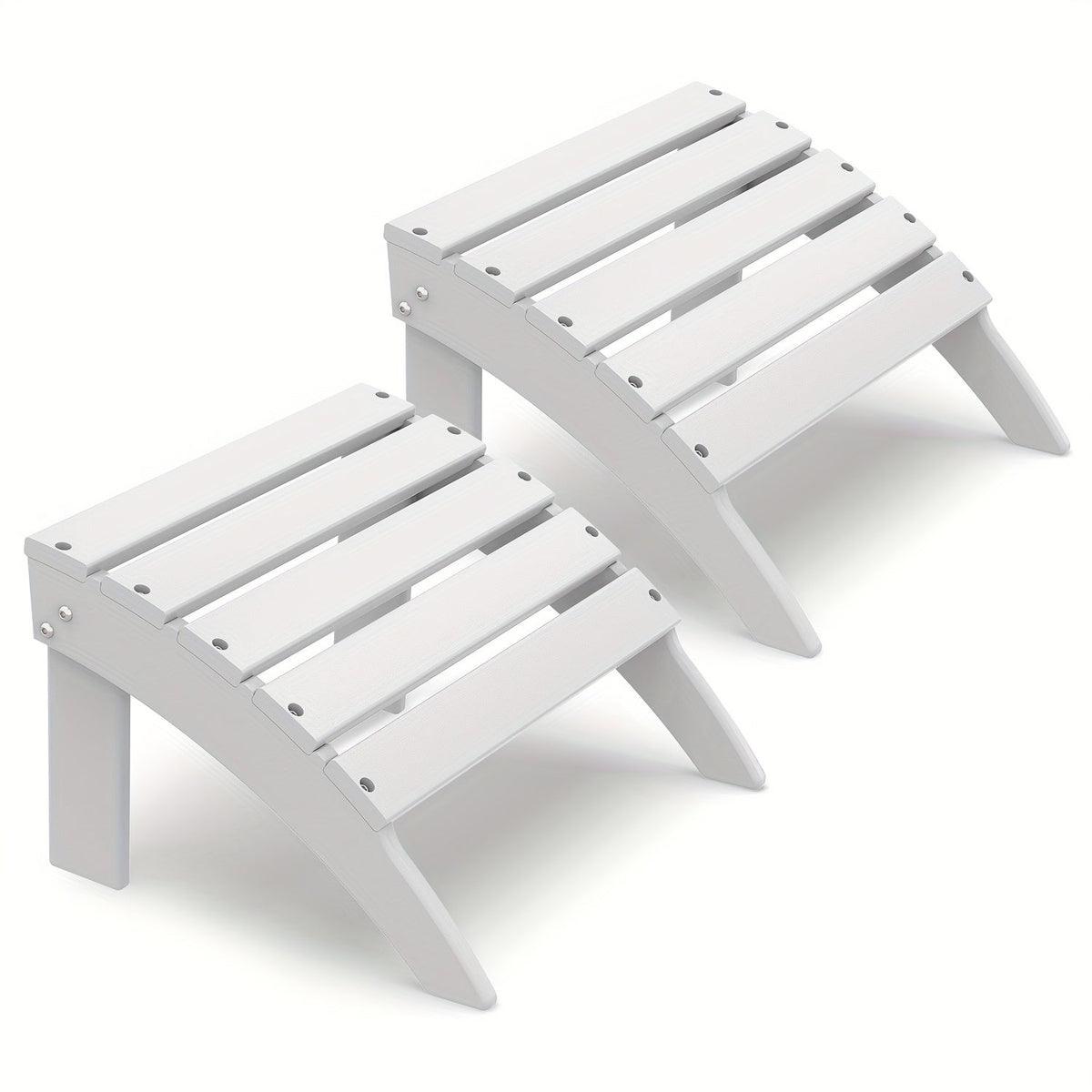 Outdoor Ottoman shown in the White, 2pcs（28 steels） option