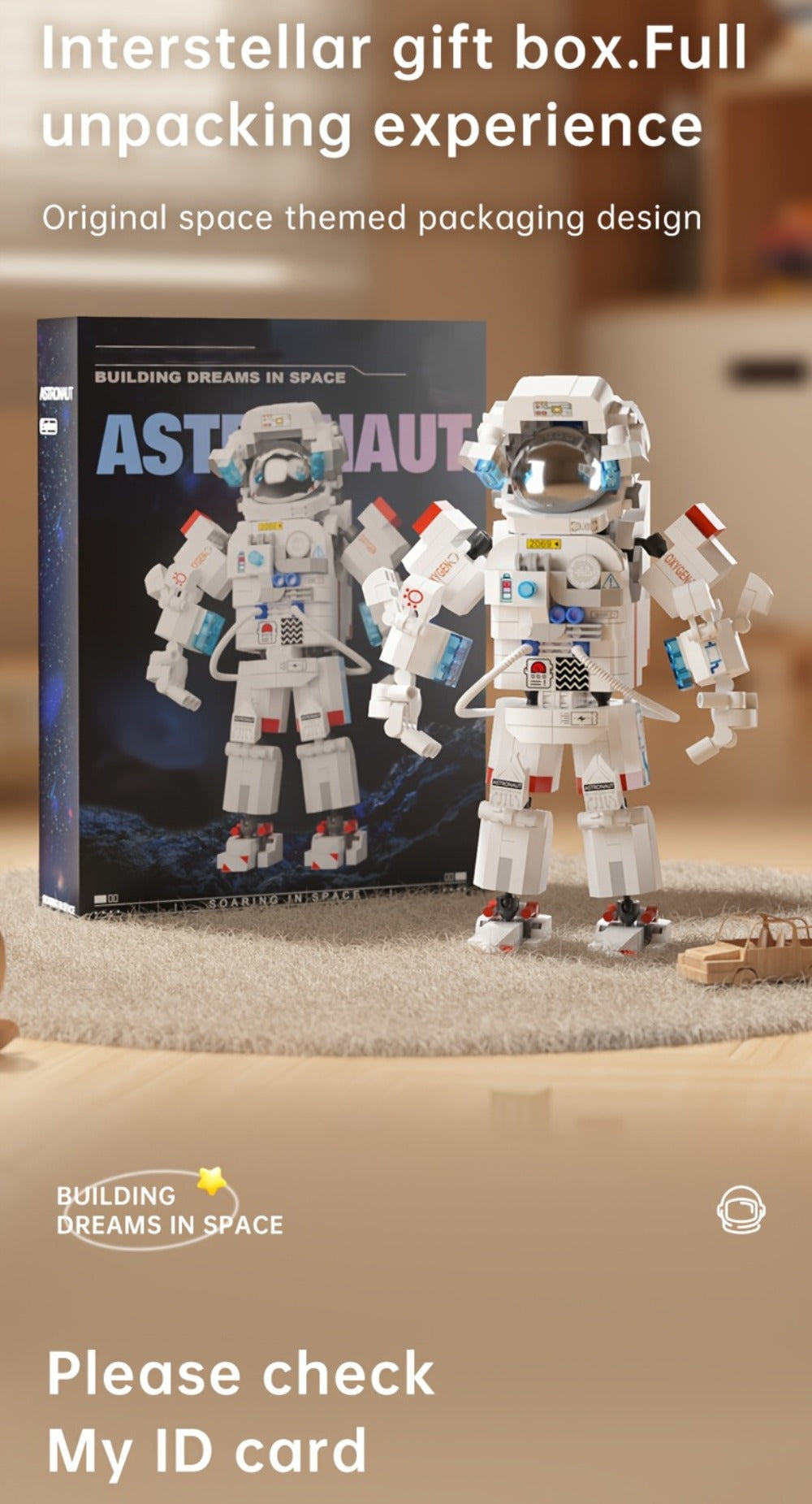 623-Piece Astronaut Micro Building Block Model Kit