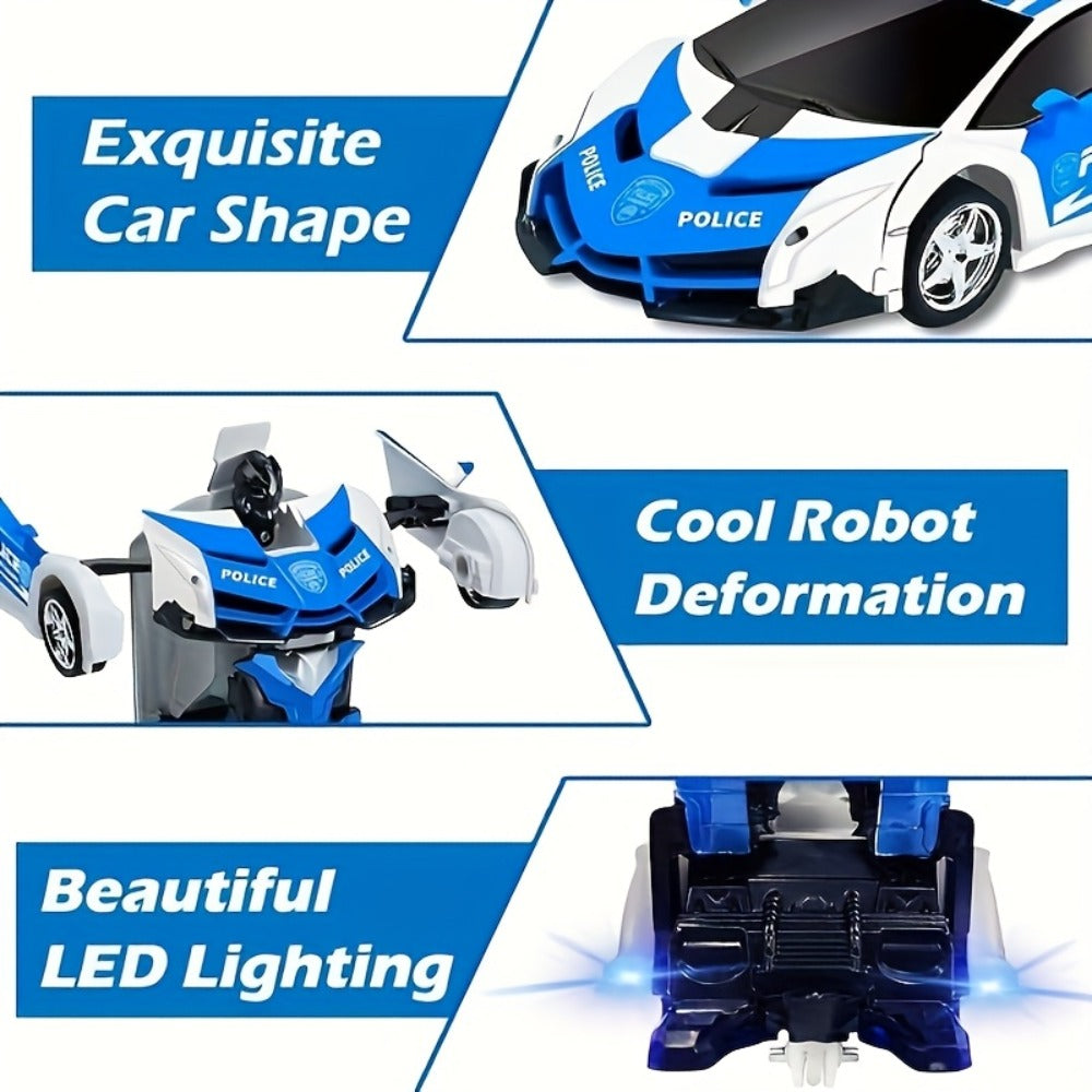 1:18 Transforming RC Car Robot with 360° Drift, Two Racing Styles