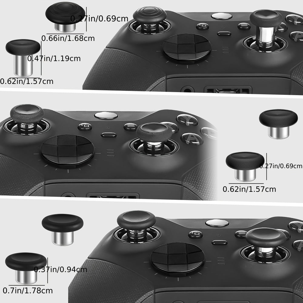 Xbox Elite Controller Series 2 Accessories 13-in-1 Replacement Kit - Paddles Thumbsticks Analog Sticks 2 D-Pads Repair Tool Stainless Steel Parts Set for Xbox Elite 2