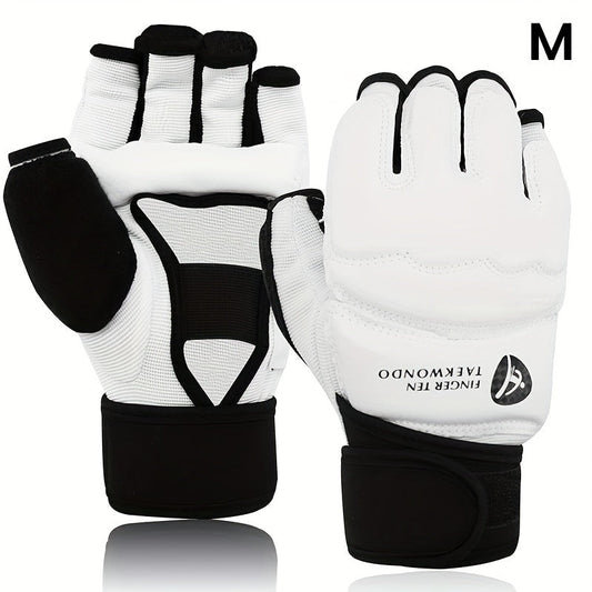 Taekwondo Hand and Foot Protectors, Black or White Options in Sizes S–XXL