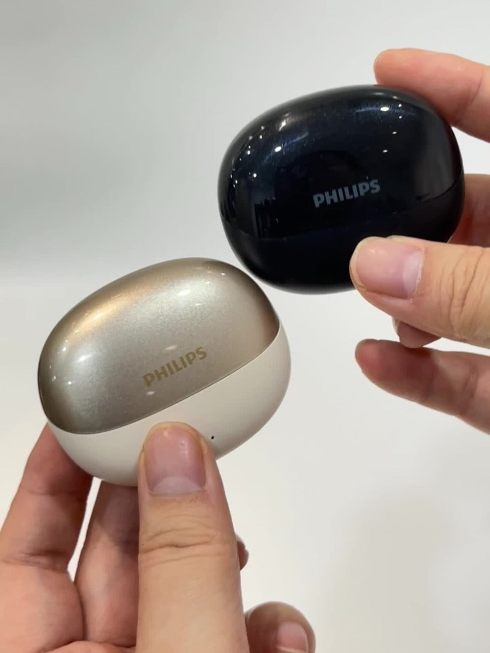 Philips Bluetooth 6.0 Semi-Open Back Wireless Earbuds, Ultra-Long Battery Life Noise Cancelling Rechargeable Lithium, Comfortable Sleek Design for Sports Gaming Universal Phone Compatible iPhone Android