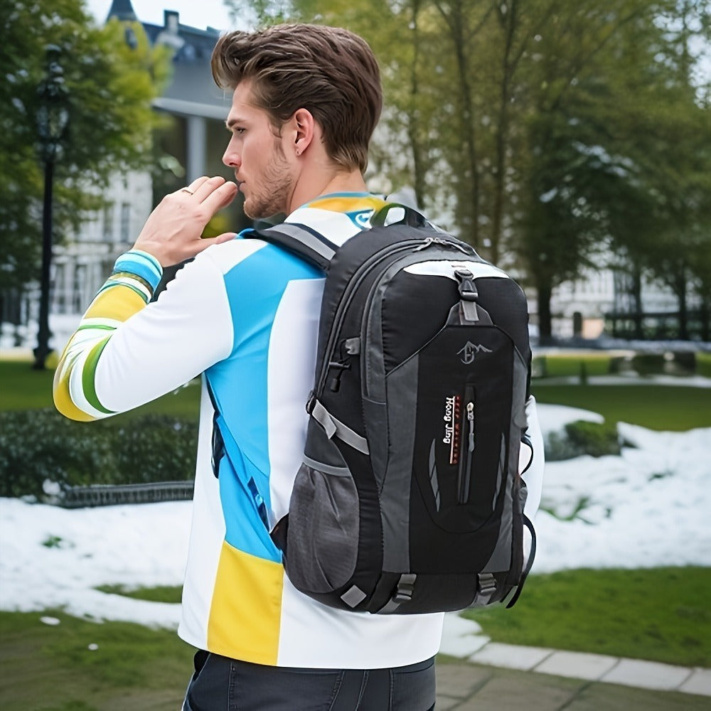Hiking Daypack 25.5L Lightweight Oxford Backpack for Men Women with Laptop Compartment Torso Adjustment Outdoor Sport Cycling Travel Camping Backpack Red Blue Black Orange