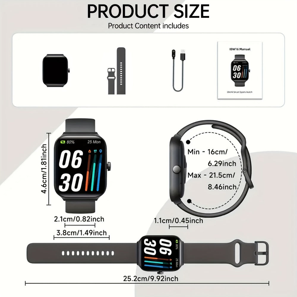 Fitness Tracker Smartwatch with Alexa Built-in FAWEIO 1.95" Large Display, Wireless Calling, 100+ Sport Modes, Pedometer Heart Rate Sleep Blood Oxygen, Compatible with iPhone & Android – Smart Watch for Men Women 11 Colors