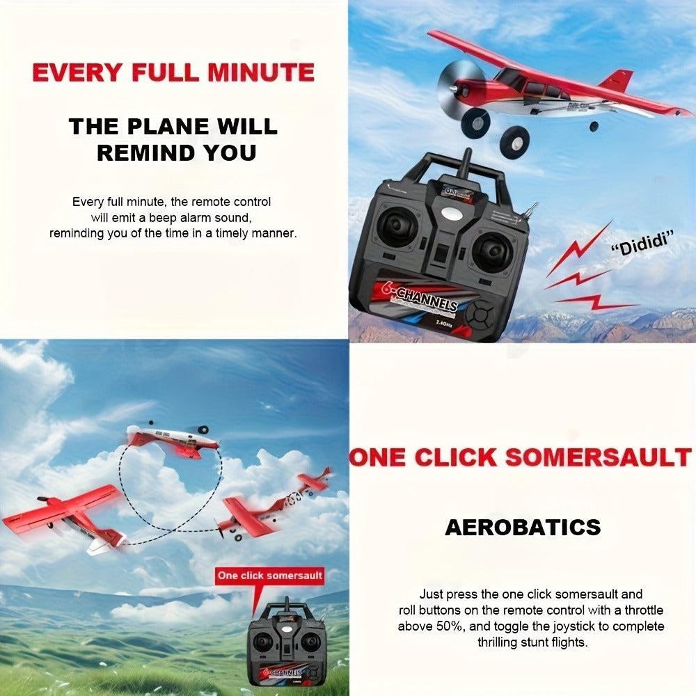 QIDI560 M7 Brushless RC Airplane, 6-Channel Fixed-Wing, 6-Axis Gyro
