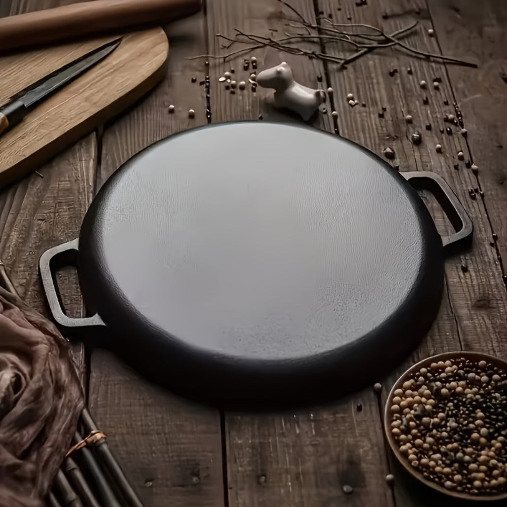 Pre-Seasoned Cast Iron Skillet Set 2 & 3 Piece – Non-Stick Durable Even-Heating Pan for Pizza, BBQ & Pancakes | Oven, Stovetop, Grill & Campfire Safe Versatile Home & Outdoor Cooking Cookware