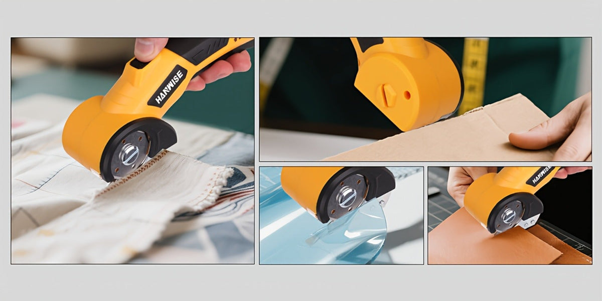 Electric Scissors Cordless 4.2V Rotary Cutter with 2000mAh Battery – 10000 RPM, Safety Lock, LED Light, Anti-Slip Handle, Fabric Cutting Machine for Clothing, Cardboard, Carpet, Leather & Craft Projects