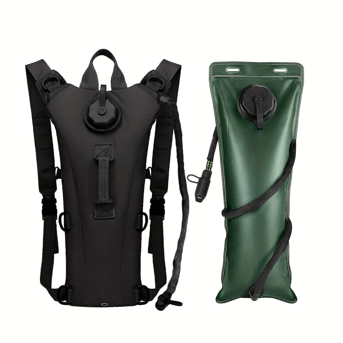 Water Bladder Backpack with 3L & 101.44oz BPA-Free Bladder – Oxford Cloth Hydration Pack for Hiking, Camping & Outdoor Adventures, Multiple Colors Available
