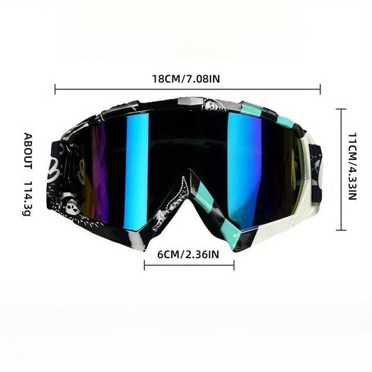 Ski Goggles 2-Pack with Clear and Colored Lenses, Anti-Fog Design and Foam Padding