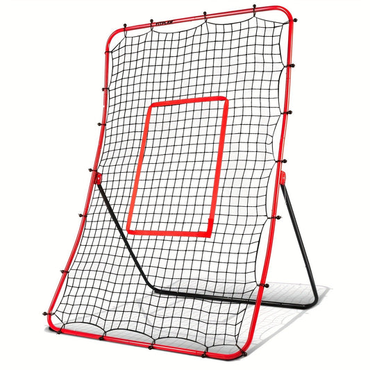 Baseball Pitchback Rebounder Net FPBS6448 with Adjustable Angle for Fielding Practice