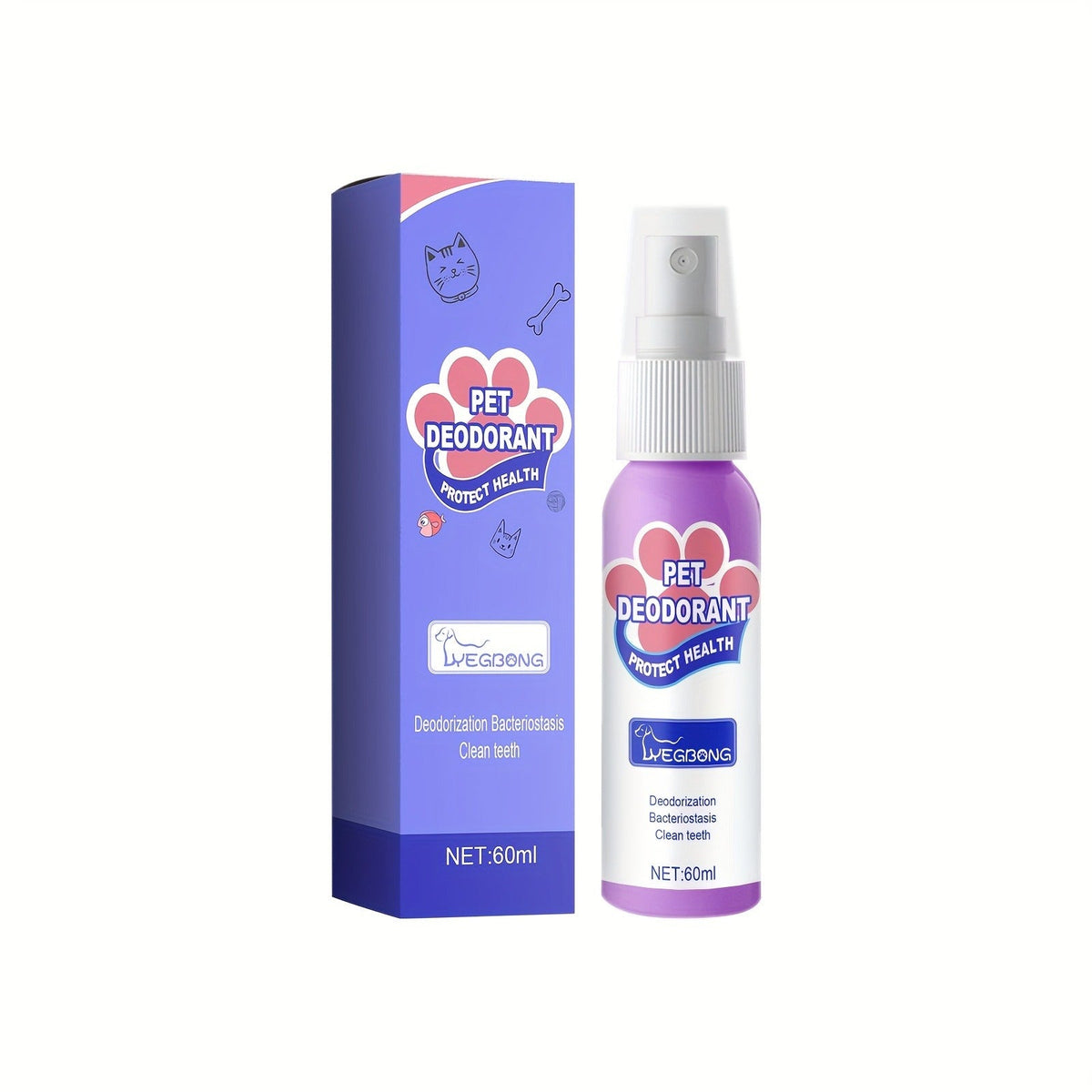 Pet Dental Spray for Dogs & Cats – Teeth Cleaning & Bad Breath Freshener, No-Brush Oral Care Spray for Plaque & Tartar Control, Safe Daily Use
