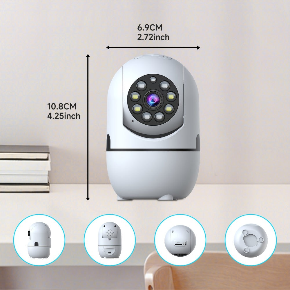 Indoor Security Camera 4 Pack Alexa Compatible 355 Pan Tilt Night Vision Motion Detection Two-Way Talk Baby Pet Monitor Dual Band 2.4G 5GHz WiFi Cloud 256GB SD Card