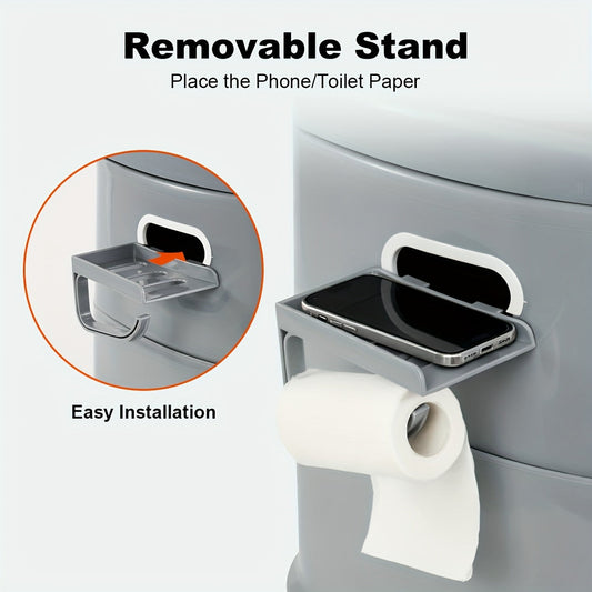 Portable Camping Toilet for Adults with Detachable Bucket and Paper Holder