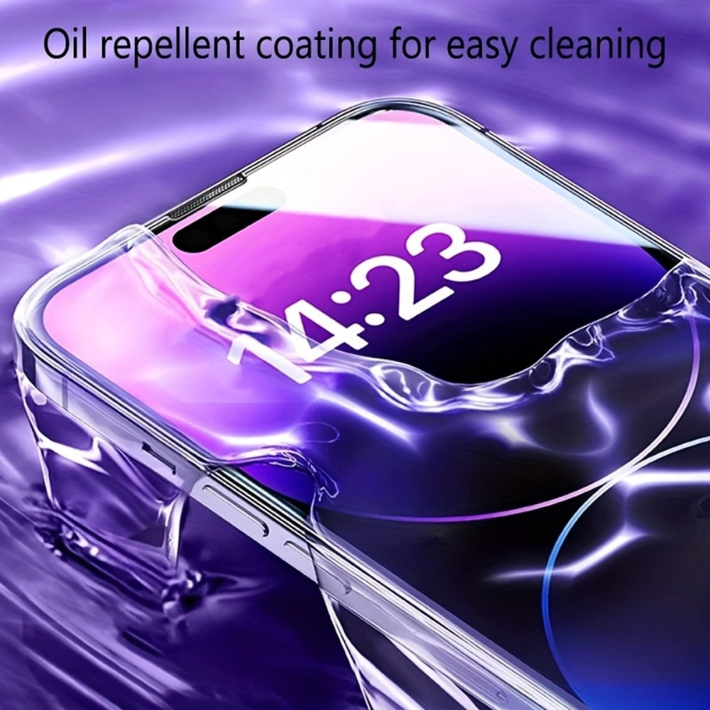 Tempered Glass Screen Protector 5-Pack for iPhone – 9H+ HD Clear, Fingerprint Resistant, Bubble-Free Easy Apply, iPhone 11 12 13 14 15 16 17 Pro Max Plus Air XR X XS Compatible
