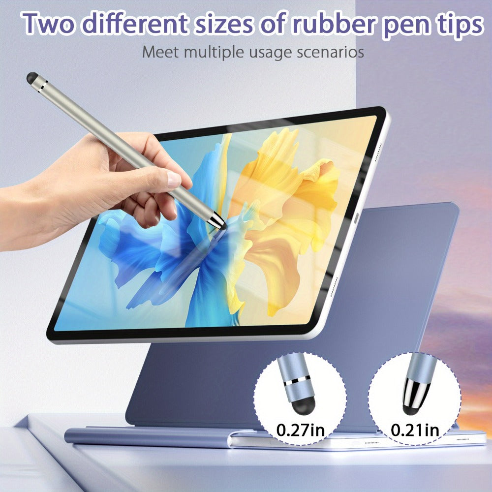 2-in-1 Stylus Pen Set for Touch Screens, 5 Pens + 10 Replacement Tips, High Precision Universal Stylus Compatible with iPhone, iPad, Android Tablets & All Touchscreen Devices