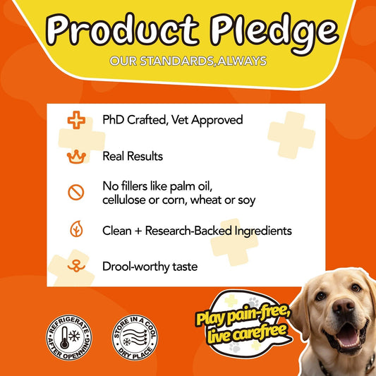 Dog & Cat Joint Supplement Chews, 90 Count, Chicken Flavor