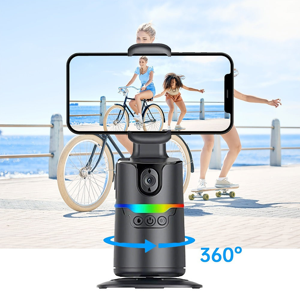 Auto Tracking Tripod with Detachable Remote & Rechargeable Battery – No App Needed, 360° Smart Phone Holder for TikTok, YouTube, Live Streaming, Fitness & Solo Content Creation