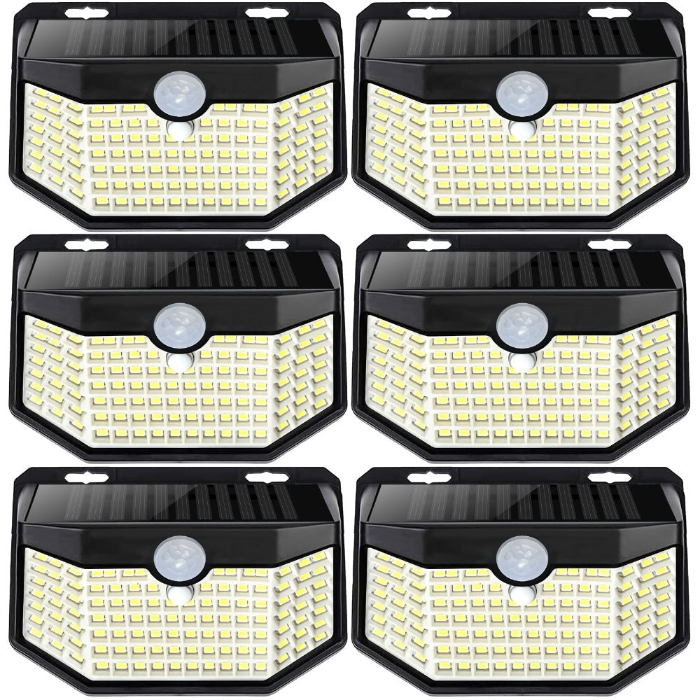 Solar Step Lights Outdoor 120 LED Motion Sensor – 270° Wide Angle IP65 Waterproof Wall Light with 3 Modes | 18-Hour Solar Powered Stair Light for Pathway, Fence, Garage & Deck | 4/6/8 Pack