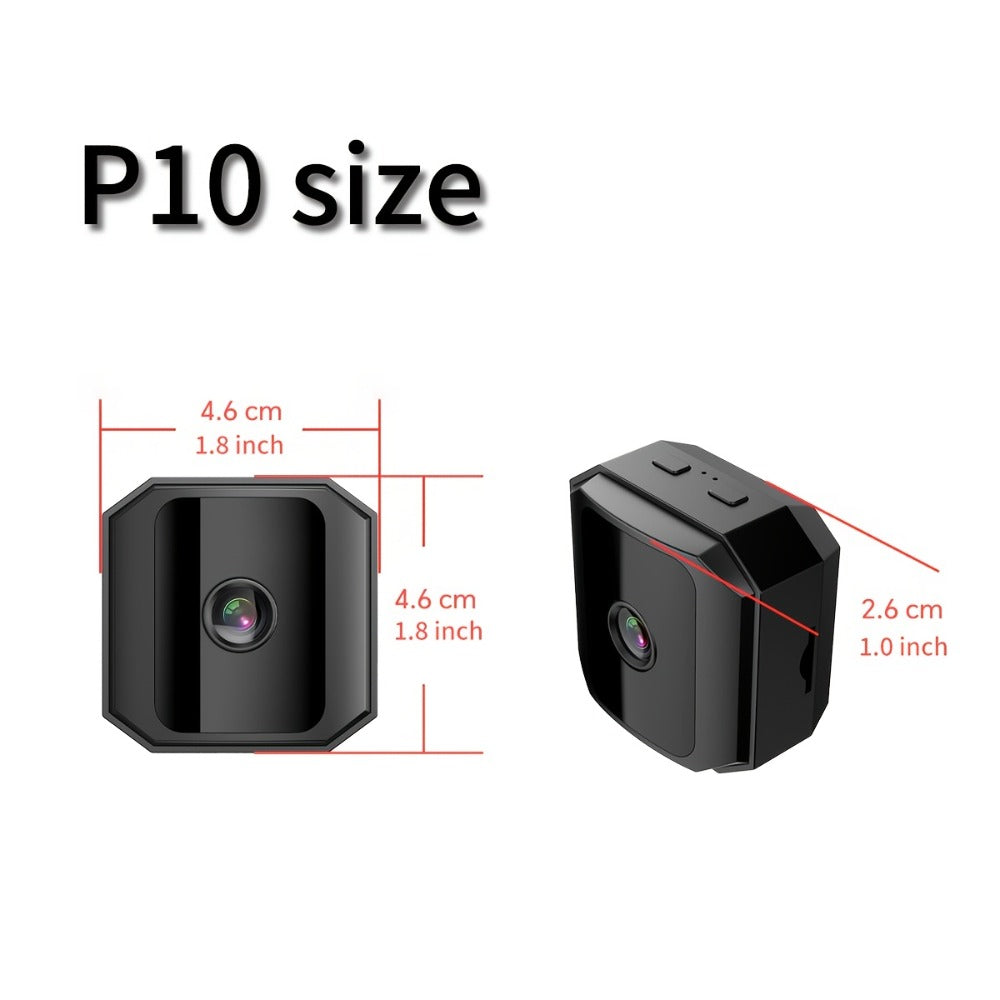 Mini Plug-In Security Camera Indoor Flexible WiFi with Night Vision, 24/7 Motion Alerts & TF Card Local Storage – No Monthly Fees, Perfect for Garage, Baby Room & Home Surveillance