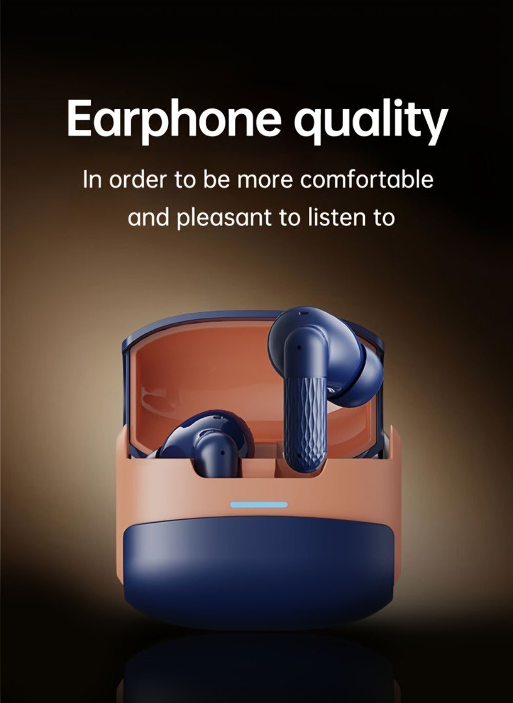 ANC Wireless Earbuds Acer Official TWS In-Ear Active Noise Cancellation Spatial Audio Low Latency Gaming Mode HD Calls Long Battery Life Sports Driving Earphones Navy Blue White