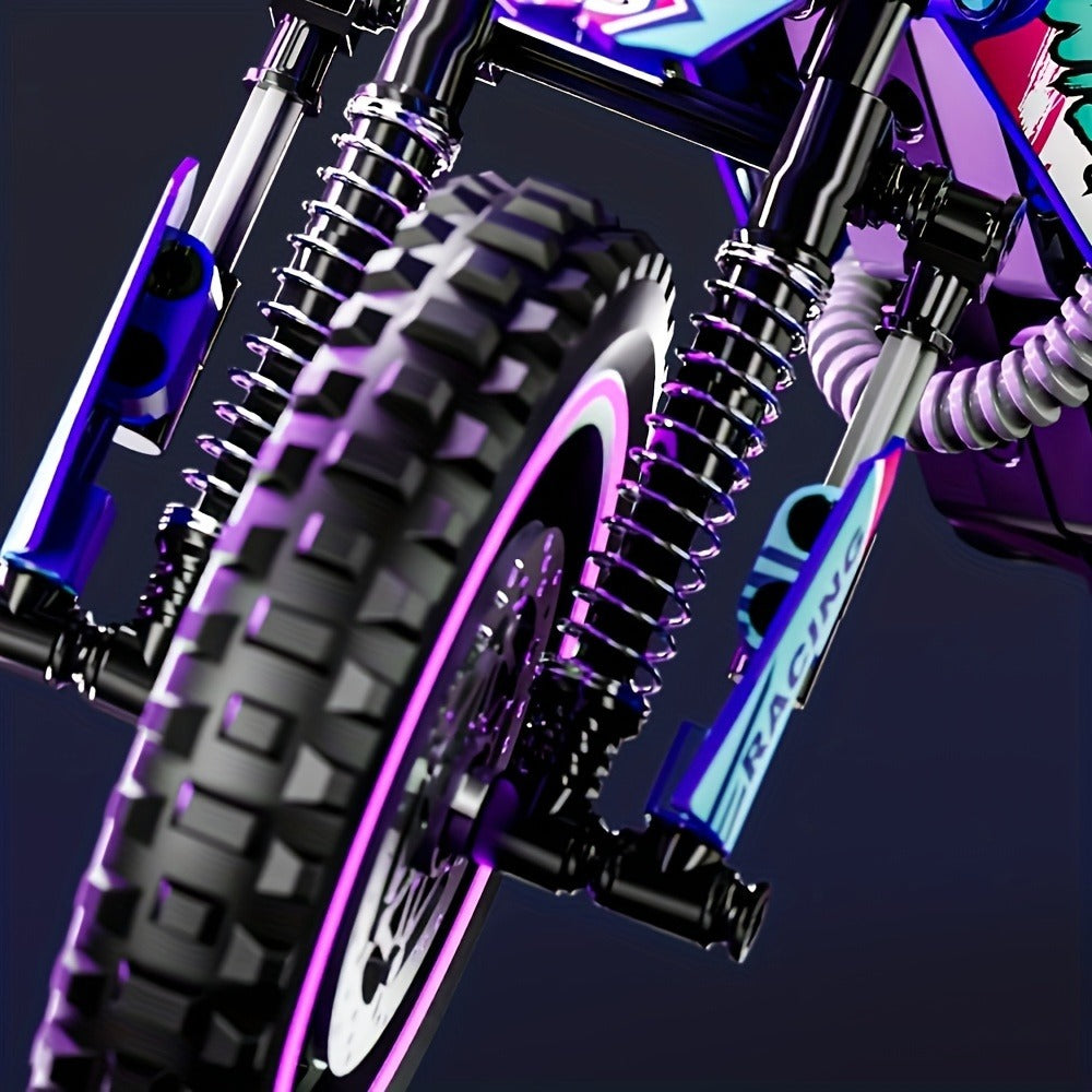 Motorcycle Building Block Set RB0084, 476 Pcs Collectible Motorbike Display Model Kit