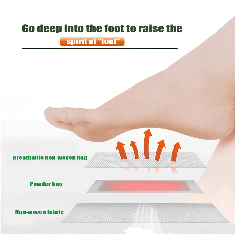Foot Detox Pads 30 Pack Bamboo Vinegar Ginger Powder Natural Plant Ingredient Deep Cleansing Moisturizing Patches – Overnight Foot Massage Relaxation for Home Office Travel, Self-Care Wellness Gift