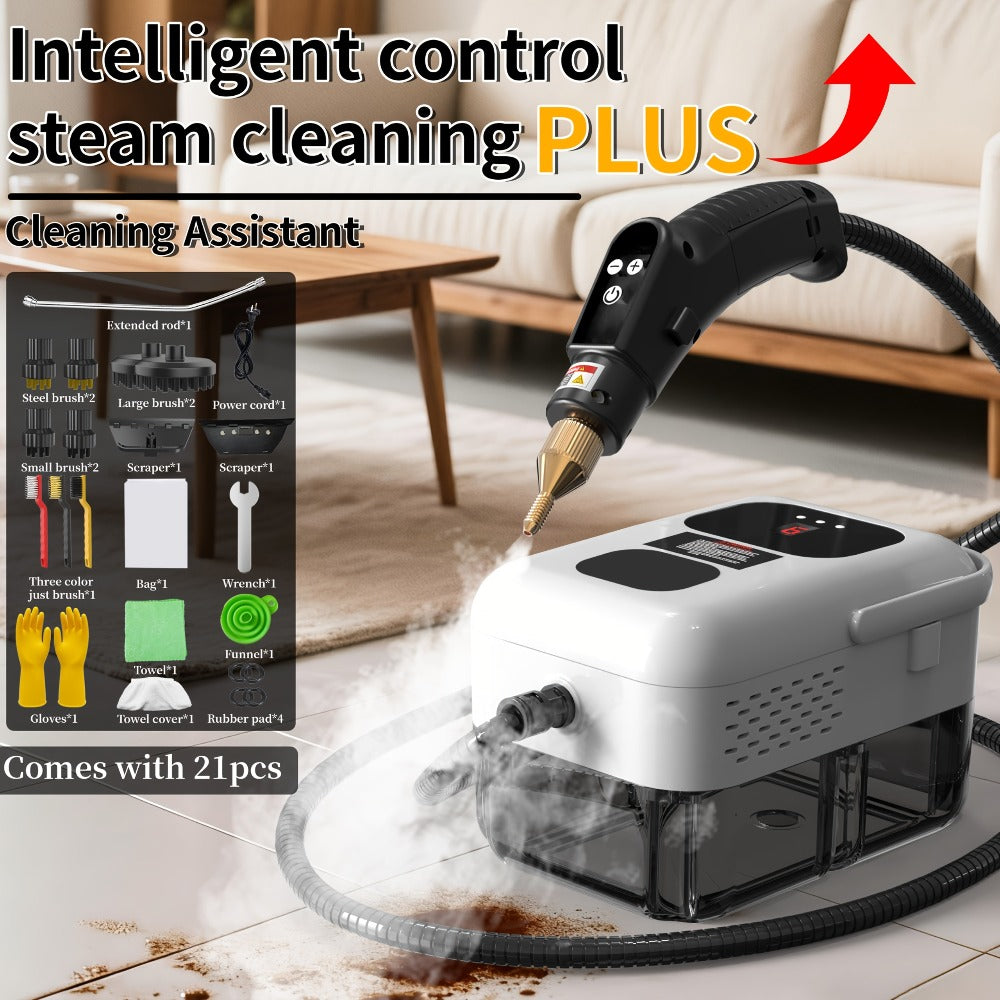 Portable Steam Cleaner High-Temperature High-Pressure Handheld Steamer for Home, Carpet, Tile & Grout Cleaning – 9-Speed Adjustable, 3 Models: Basic, Upgraded & Smart