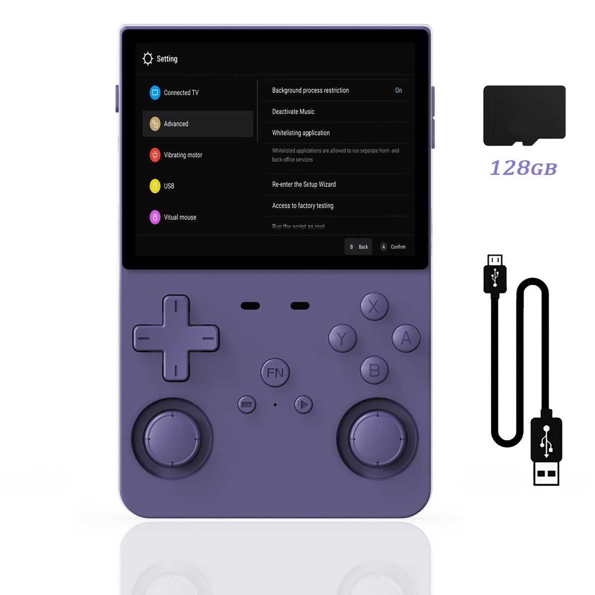 Linux Open Source Handheld Game Console L35 – 3.5 Inch IPS HD Display, Classic Emulators, Ultra-Long Battery Life, Multiple Setup Support, 64GB/128GB Storage, Perfect Holiday & Birthday Gift for Gamers