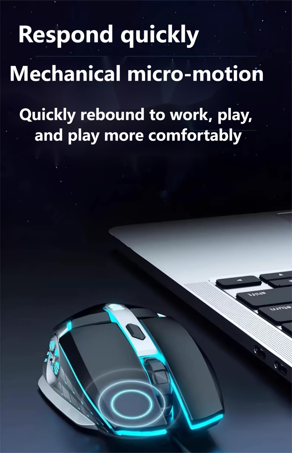 RGB Gaming Keyboard and Mouse Combo Wired USB – Backlit Ergonomic Keyboard & Mouse Set for PC Desktop Laptop Windows, Plug and Play, Universal Compatibility for Gaming & Office
