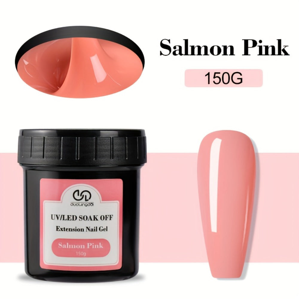 Builder Gel for Nail Extensions 150g Apex Strengthening Kit 13 Shades Clear White Pink Nude Milky Jelly Salmon UV LED Cure Professional Salon Home DIY Manicure Nail Art Women