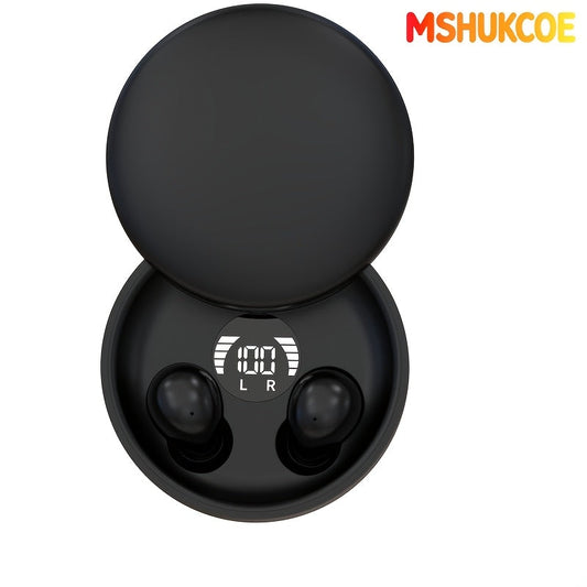 Invisible Mini Sleep Earbuds Bluetooth 6.0 6D Bass HiFi Low Latency Dual Noise Reduction Sleep Game Mode Touch Control Gift for Couples Students Adults MSHUKCOE