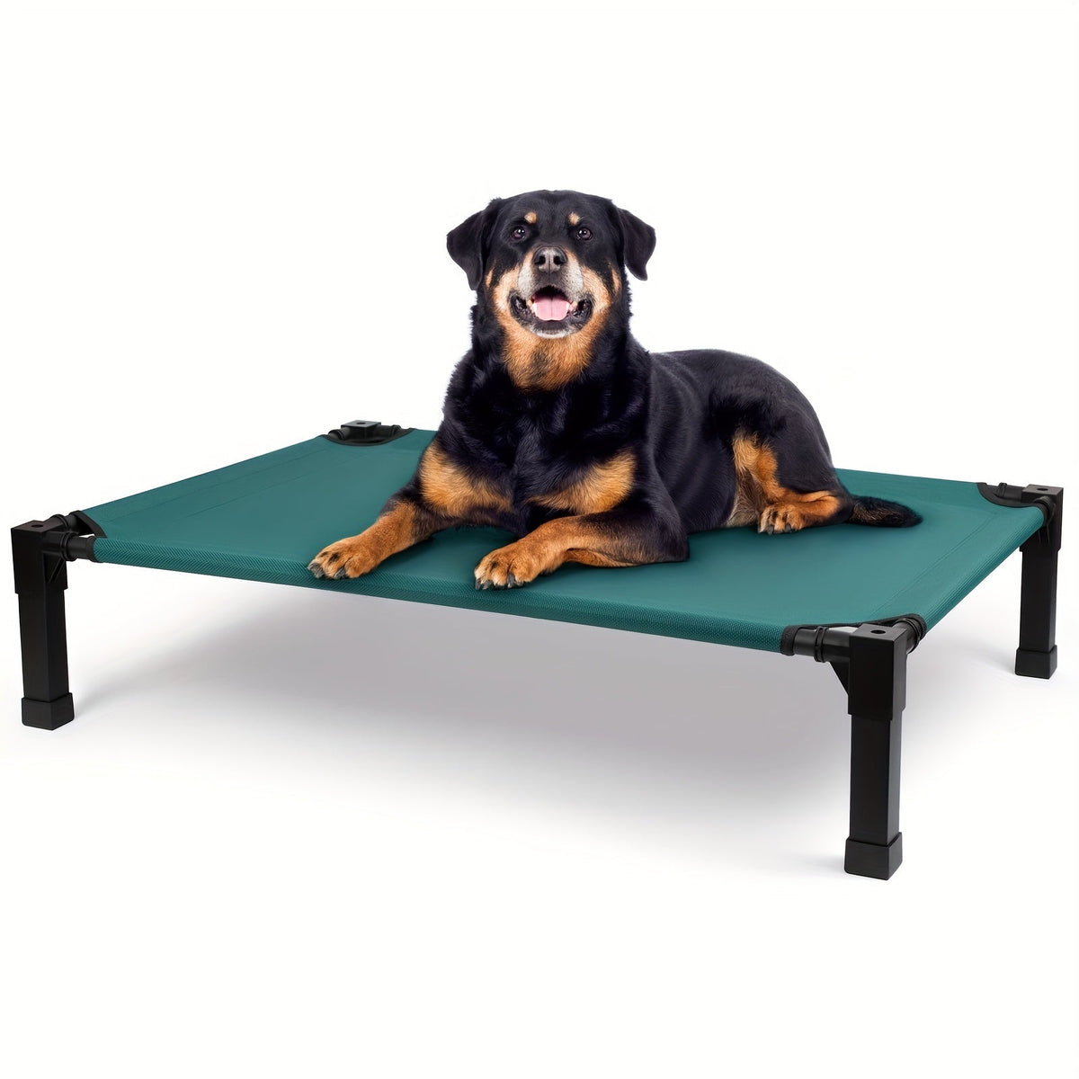 Elevated Dog Bed Cooling Raised Cot with Metal Frame – Washable Breathable Mesh, No-Slip Feet, Portable Dog Cot for Indoor & Outdoor Use, 4 Sizes, 7 Colors