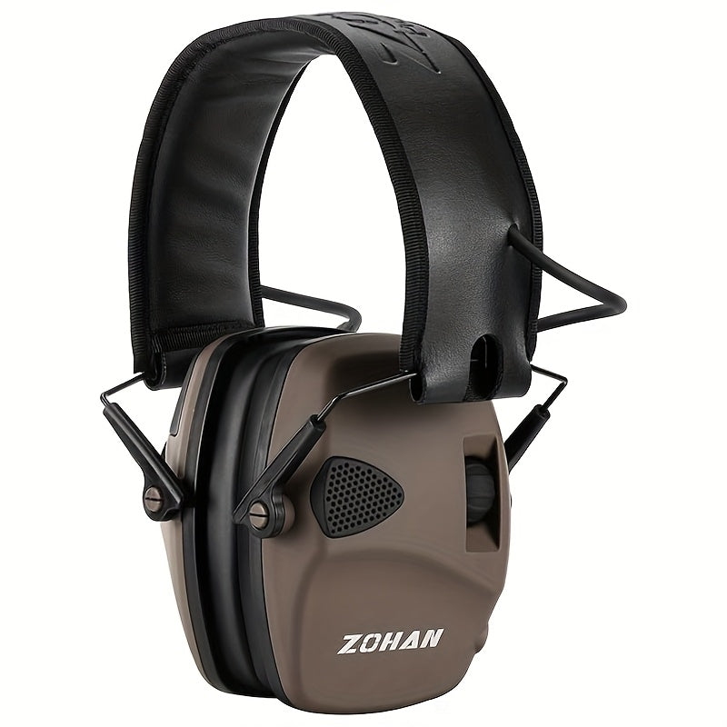 Electronic Shooting Earmuffs NRR 22dB Active Noise Cancelling Hearing Protection with Sound Amplification - Foldable Adjustable Ear Muffs for Shooting Range Hunting Mowing, Pink Green Brown Blue Black Camo