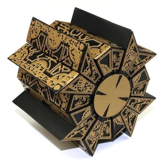 Lament Configuration Style Puzzle Box Cube, Detachable Deformation Brain Teaser with Display Base